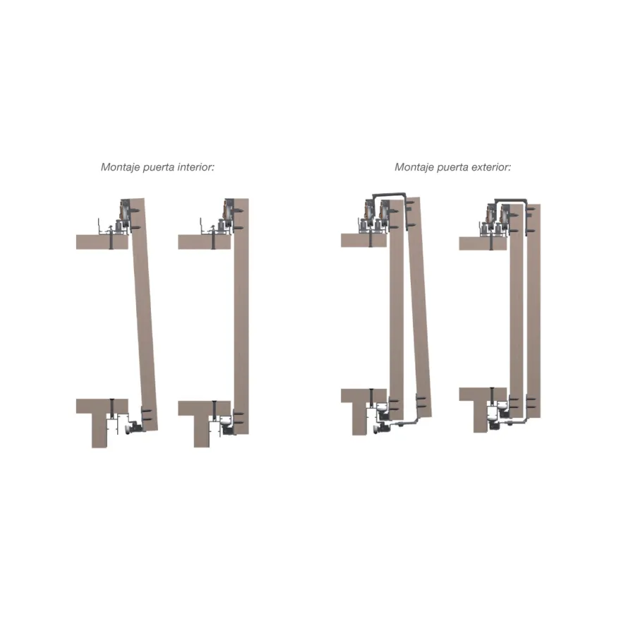 CLASS - Kit de guías para armarios de puertas de madera