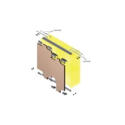 CLASS - Kit de guías para armarios de puertas de madera