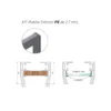 CLASS - Perfiles verticales para puertas revestidas de aluminio de madera (10 mm) o cristal (4 mm)