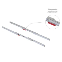 COCKTAIL - Guía extensible de 3 cuerpos autoarrastre para mesa oculta