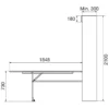 COCO - Herrajes para mesa abatible de grandes dimensiones