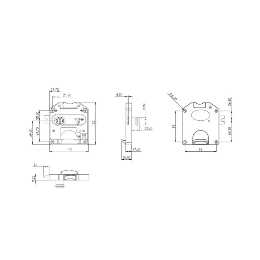 COIN LOCK - Cerradura para taquillas de moneda