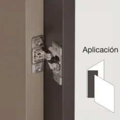 COMPACT OPTIBLUM - Bisagra de cierre automático para marco frontal estrecho y grandes cargas