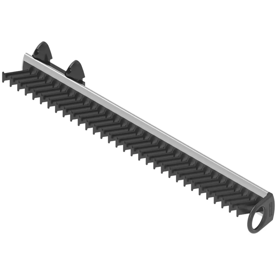 Corbatero/Cinturonero con guía extraíble de instalación lateral - Negro