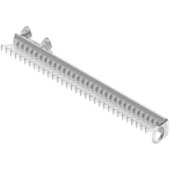 Corbatero/Cinturonero con guía extraíble de instalación lateral - Plata Mate