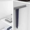 Corbatero cinturonero fijo para lateral del mueble - Cromo Mate