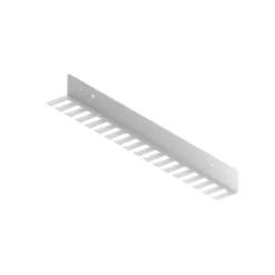 Corbatero cinturonero fijo para lateral del mueble - Cromo Mate