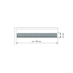 Corbatero cinturonero fijo para lateral del mueble - Antracita