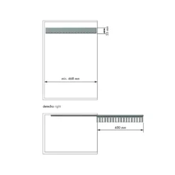 Corbatero y cinturonero extraíble para lateral del mueble - Cromo Mate