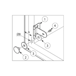 CRISP - Bisagra para puerta de cristal