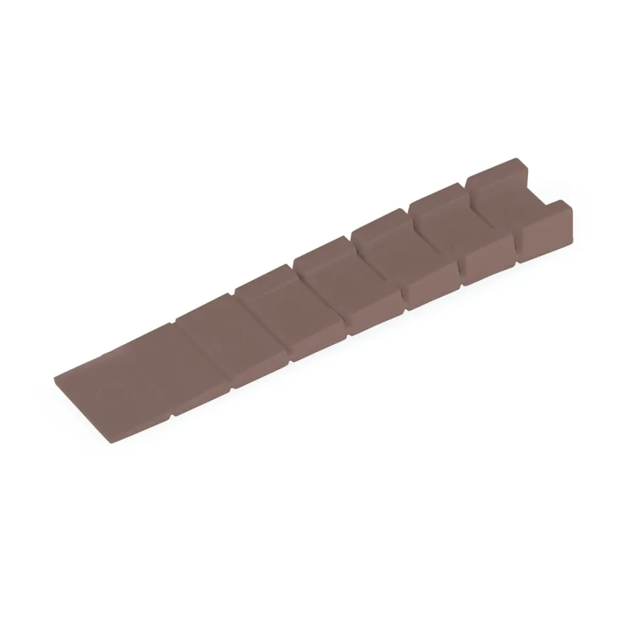 Cuña de plástico para mueble de 1 a 8 mm.