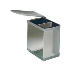 Cubo de basura pivotante de 1 compartimiento y divisor central extraible