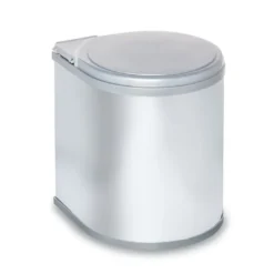 Cubo de basura redondo Blanco de 1 compartimento pivotante