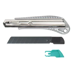Cutter metálico de hoja negra ultra afilada de 18 mm. Wolfcraft