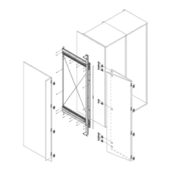 DARWIN - Sistema para ocultar puertas batientes de hoja doble