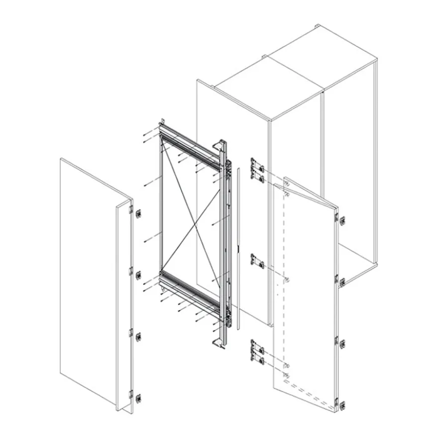 DARWIN - Sistema para ocultar puertas batientes de hoja doble