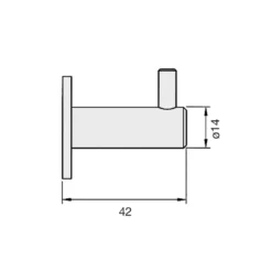 DECO - Percha para toallas y albornoz