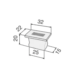 Dedal rectangular