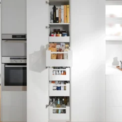 Despensero Blum SPACE TOWER - Jgo. de 5 cajones interiores Tandembox Antaro con cierre decelerante