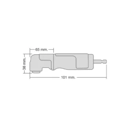 Dewalt DT20500-QZ - Acoplamiento angular magnético de 1/4”