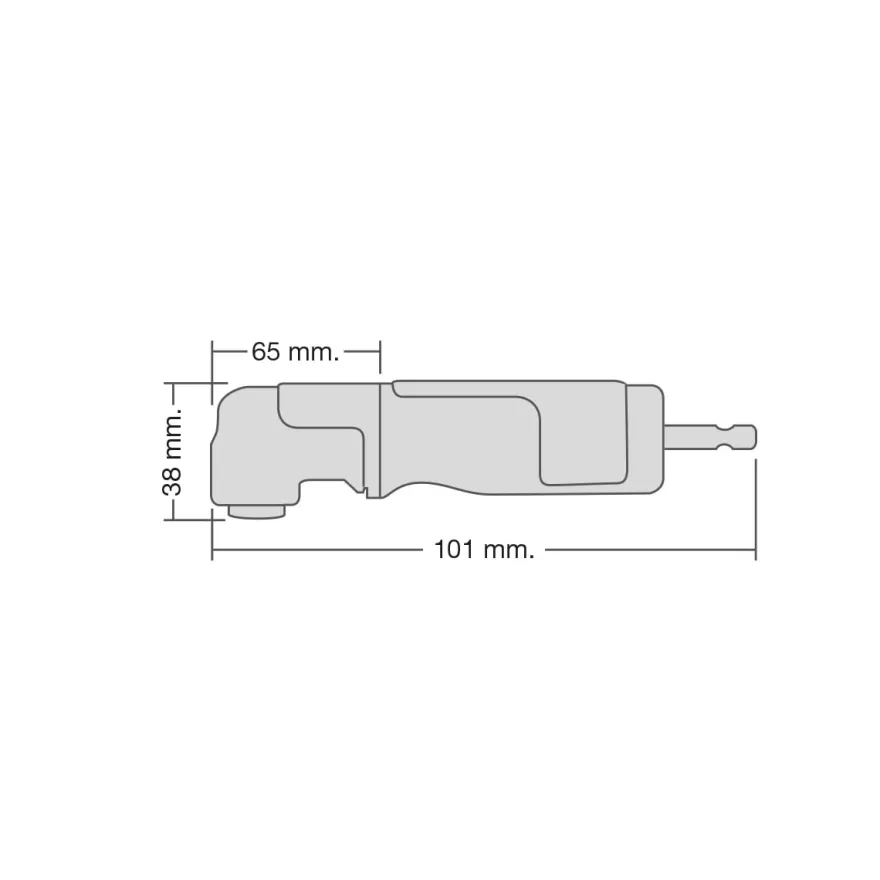 Dewalt DT20500-QZ - Acoplamiento angular magnético de 1/4”