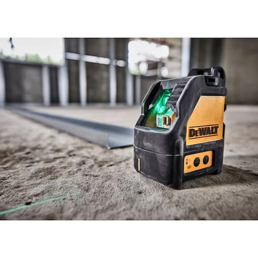 DEWALT DW088CG-XJ - Nivel láser autonivelante de 2 líneas verdes (horizontal y vertical)