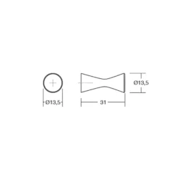 DIABOLO - Pomo de reducidas dimensiones