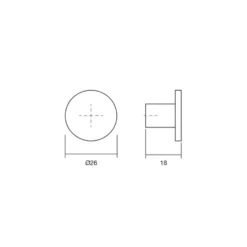 DIAL SLIM 3 - Pomo circular minimalista