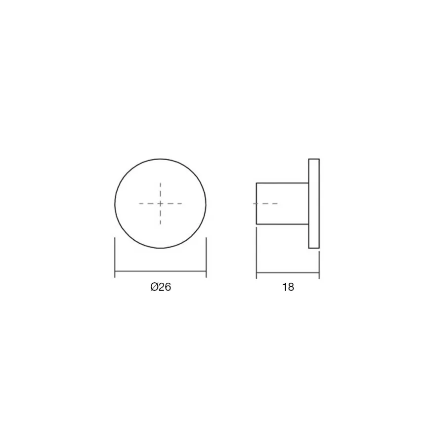 DIAL SLIM 3 - Pomo circular minimalista