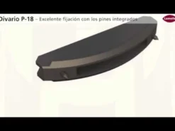 DIVARIO P-18 - Conector deslizante para tableros desde 19 mm.