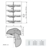 DOLPHIN II Línea COMPACT Antracita – Columna rinconera con bandejas deslizantes