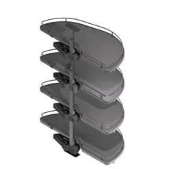 DOLPHIN II Línea COMPACT Antracita – Columna rinconera con bandejas deslizantes