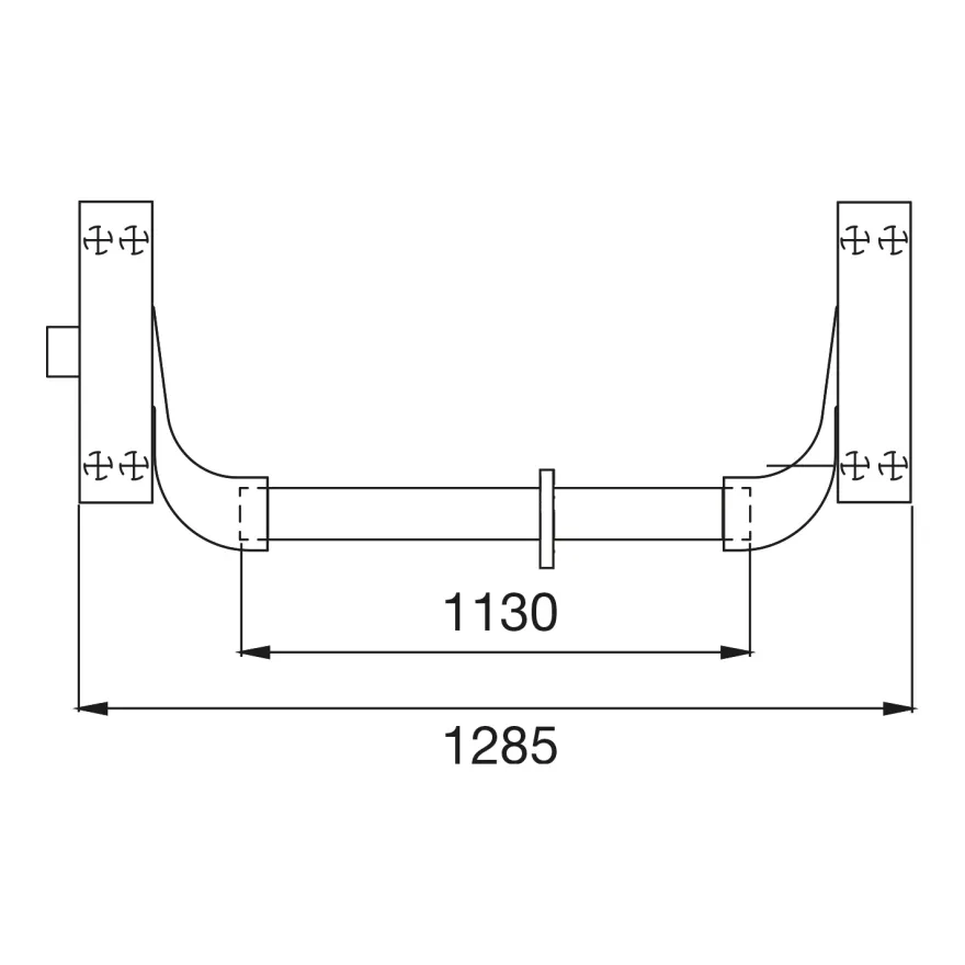 DORMA PHA2000 - Antipánico sobrepuesto universal Reversible