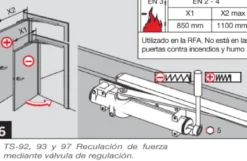 DORMA TS-92 - Cierrapuertas con guía deslizante