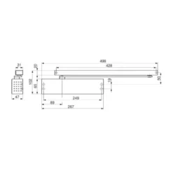 DORMA TS-91 - Cierrapuertas con leva deslizante