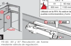 DORMA TS-93 EN 2/5 - Cierrapuertas con leva deslizante