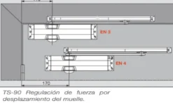 DORMA TS-90 Impulse - Cierrapuertas con leva deslizante