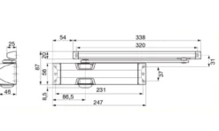 DORMA TS-90 Impulse - Cierrapuertas con leva deslizante