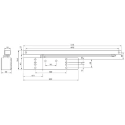 DORMA TS-92 XEA - Cierrapuertas con guía de deslizamiento