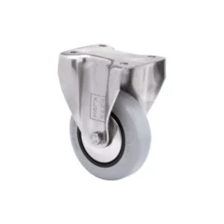 DORTMUND INOX 304 - Rueda de horquilla con pletina fija sin freno