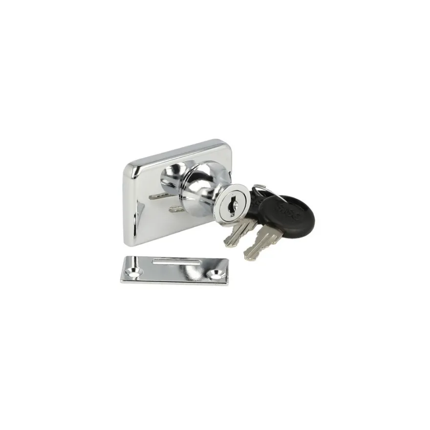DOUBLE - Cerradura sobrepuesta hoja doble cristal