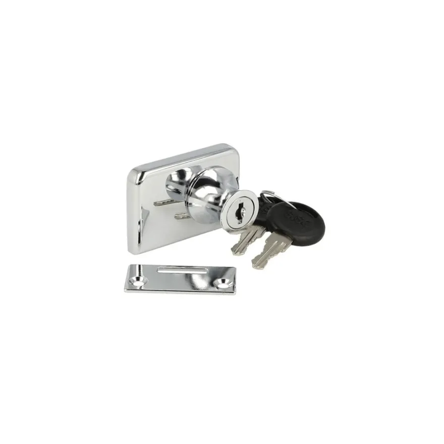 DOUBLE - Cerradura sobrepuesta hoja doble cristal