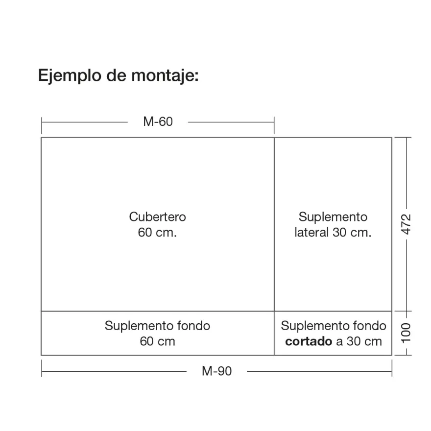 DUNIA - Cubertero de madera modular y corte a medida