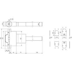 ECLIPSE 3.2 SELF RF - Bisagra oculta para puertas de paso enrasadas con mecanismo hidraúlico de cierre integrado