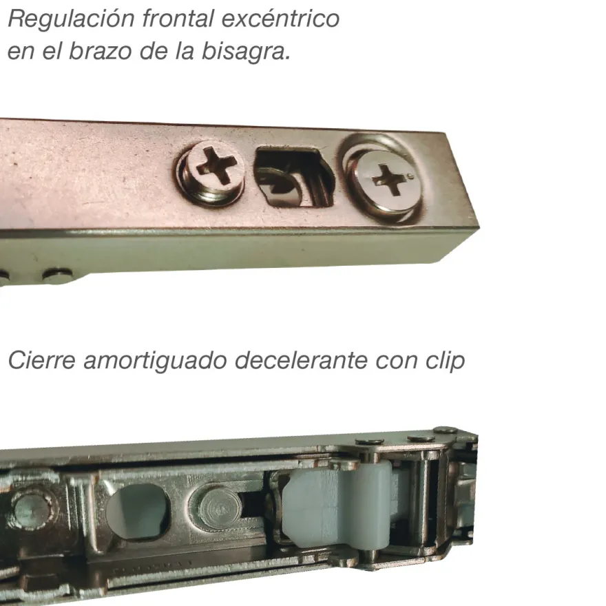 ECO CODO - Bisagra Ø35 mm. de apertura 110º con cierre decelerante