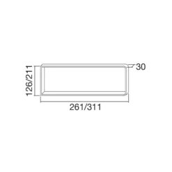 EDNA - Balda para estantería de pared