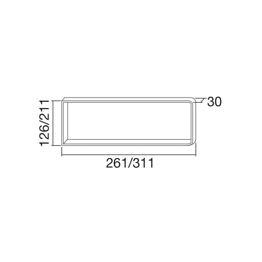 EDNA - Balda para estantería de pared