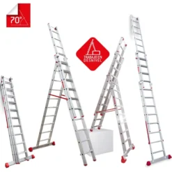 Escalera multiuso de 3 tramos profesional Faraone