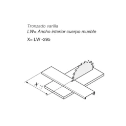 Estabilizadores laterales para cajones Legrabox Blum