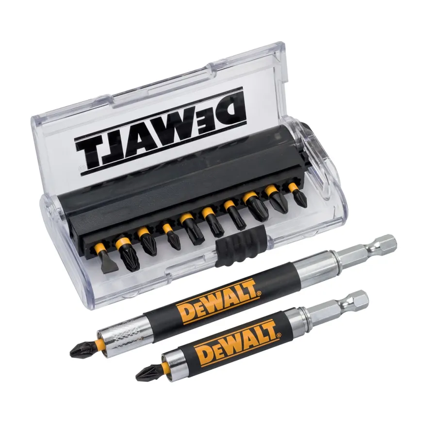 Estuche de 14 piezas para atornillar con adaptador DEWALT DT70512T
